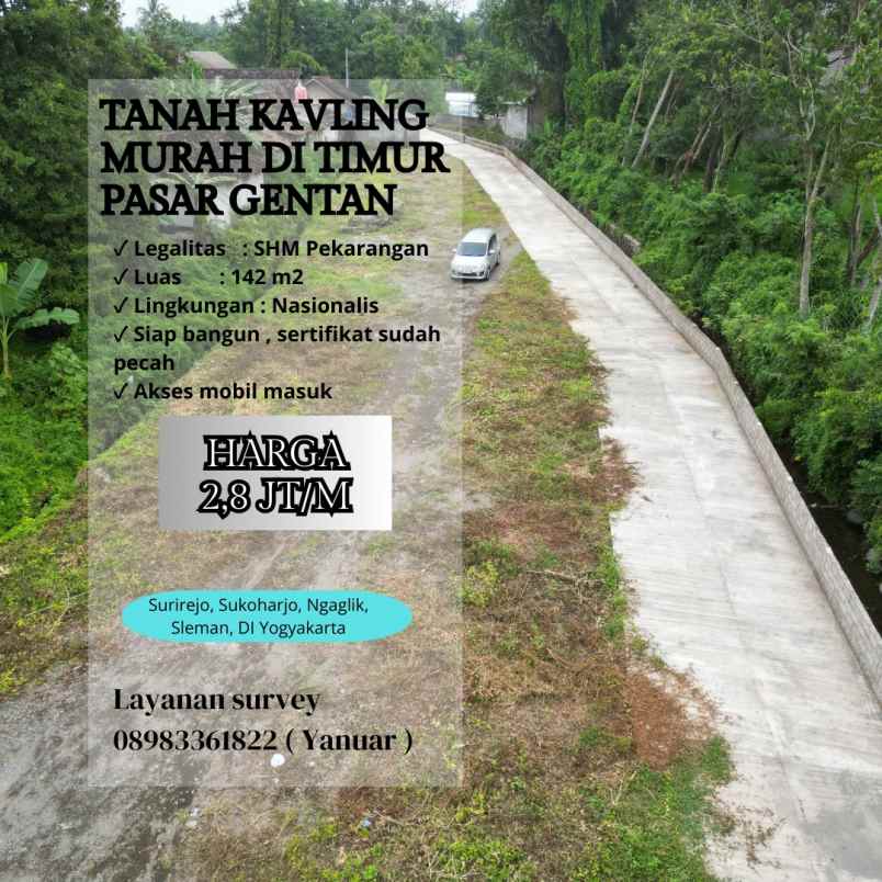 dijual tanah surirejo sukoharjo ngaglik