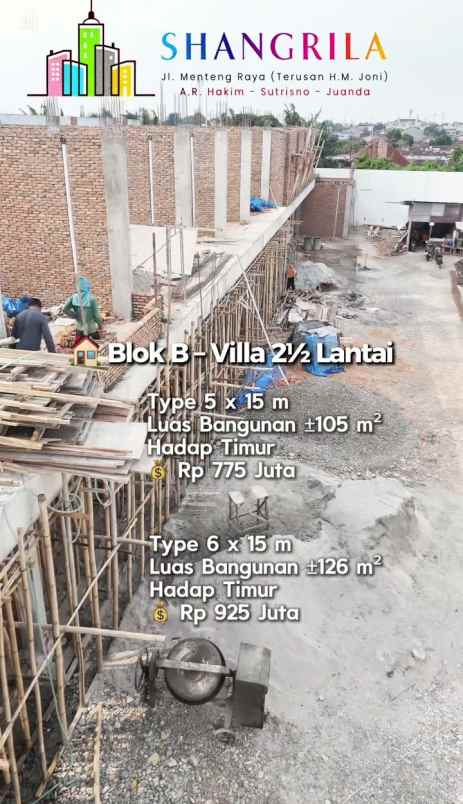 dijual villa jalan pasar merah menteng