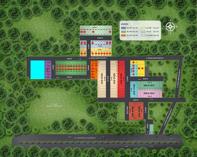 dijual villa jl ngumban surbakti