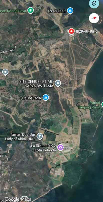 disewakan gudang bizpark pik2 hadap selatan siap pakai