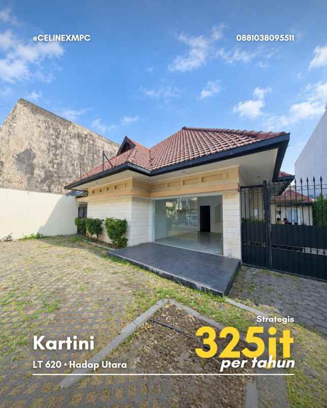 disewakan ruko gudang kantor jl kartini