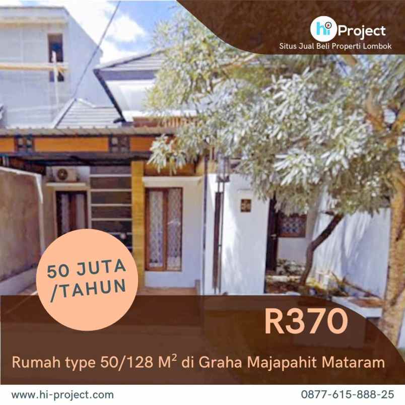 disewakan rumah jl majapahit mataram