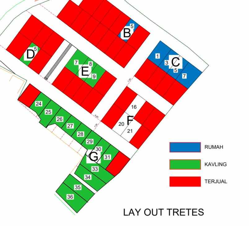 jual cepat kavling tanah tretes di kompleks villa