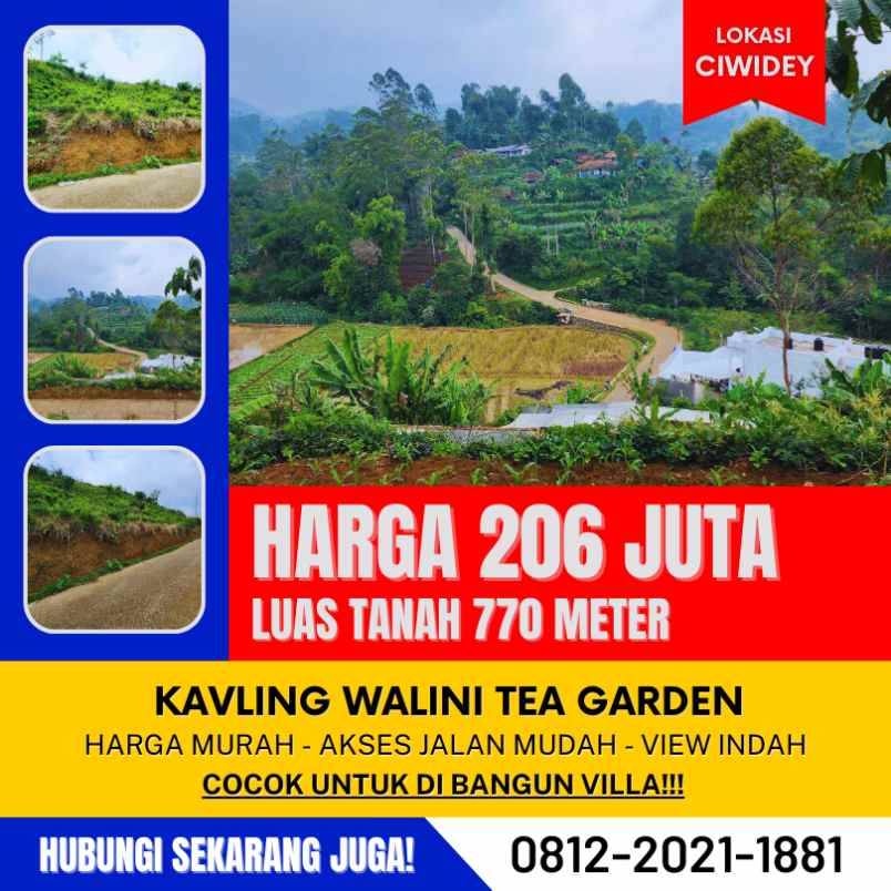 jual kavling tanah murah di ciwidey