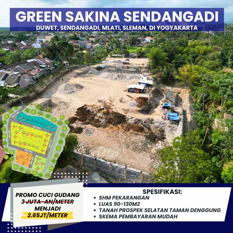 pekarangan murah selatan pemda sleman