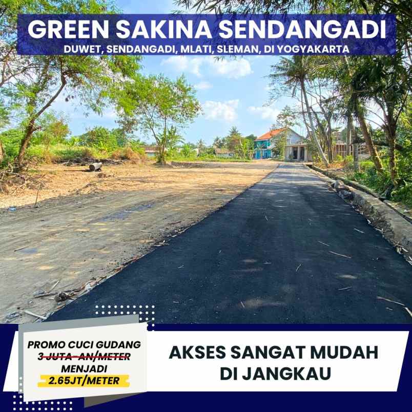 pekarangan murah selatan pemda sleman