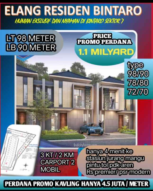 promo perdana kavling dan unit rumah