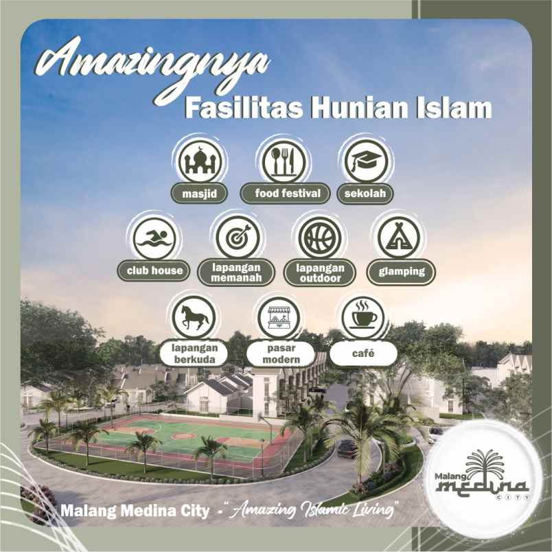 promo pre launching rumah islami malang medina city