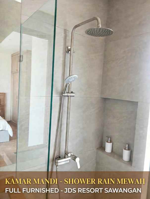 rumah 2 lantai konsep resort 5jt all in full furnished