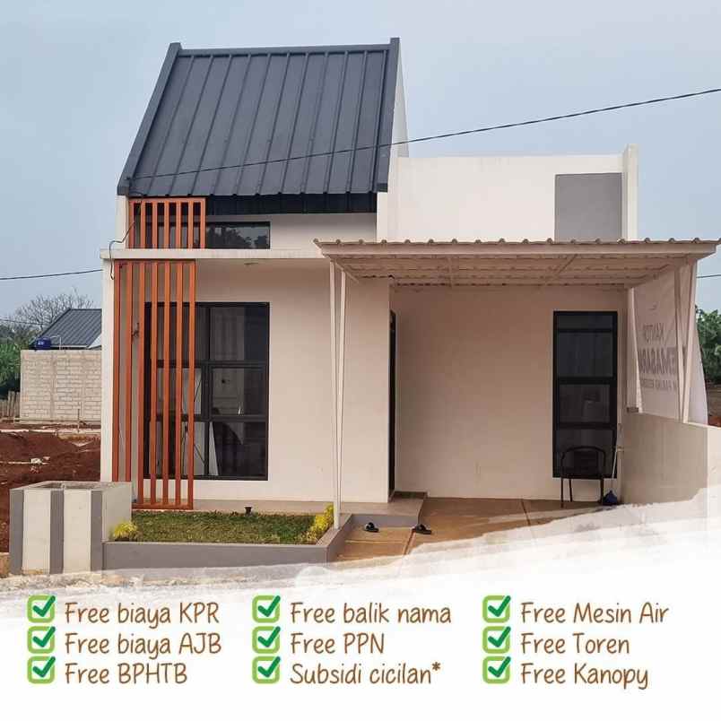 rumah asri di bogor kawasan ramah lingkungan