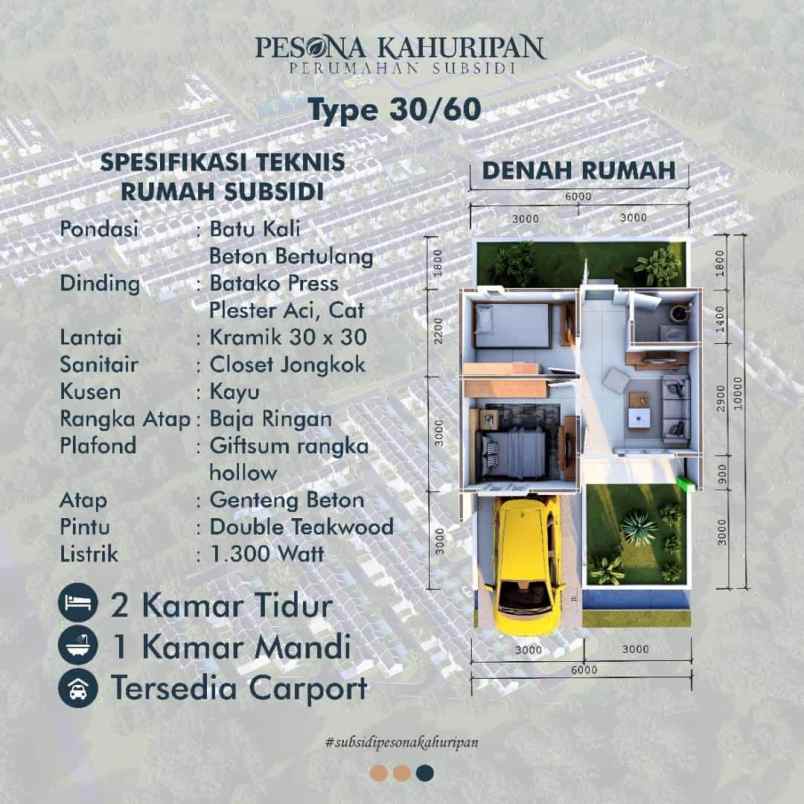 rumah murah cileungsi 2023 pesona kahuripan 7
