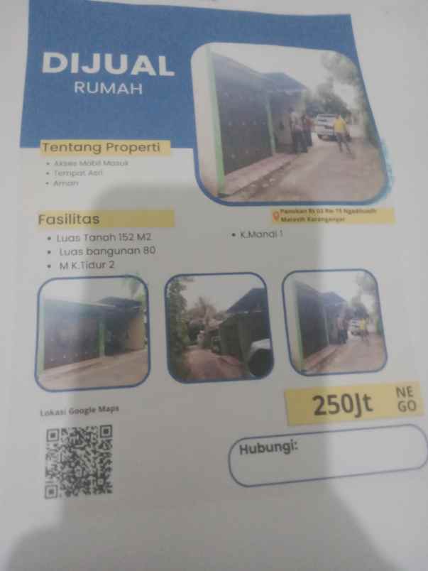 rumah murah di matesih karanganyar