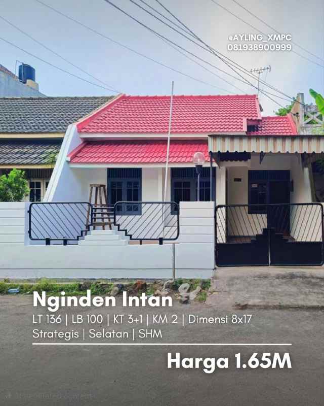 rumah nginden intan strategis