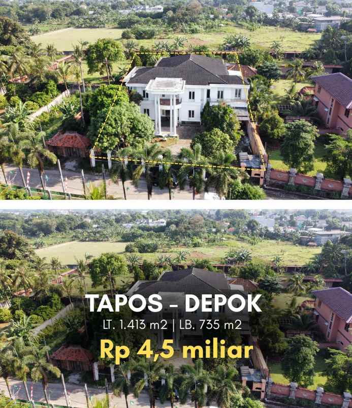 rumah siap huni 735 m di depok nyaman strategis