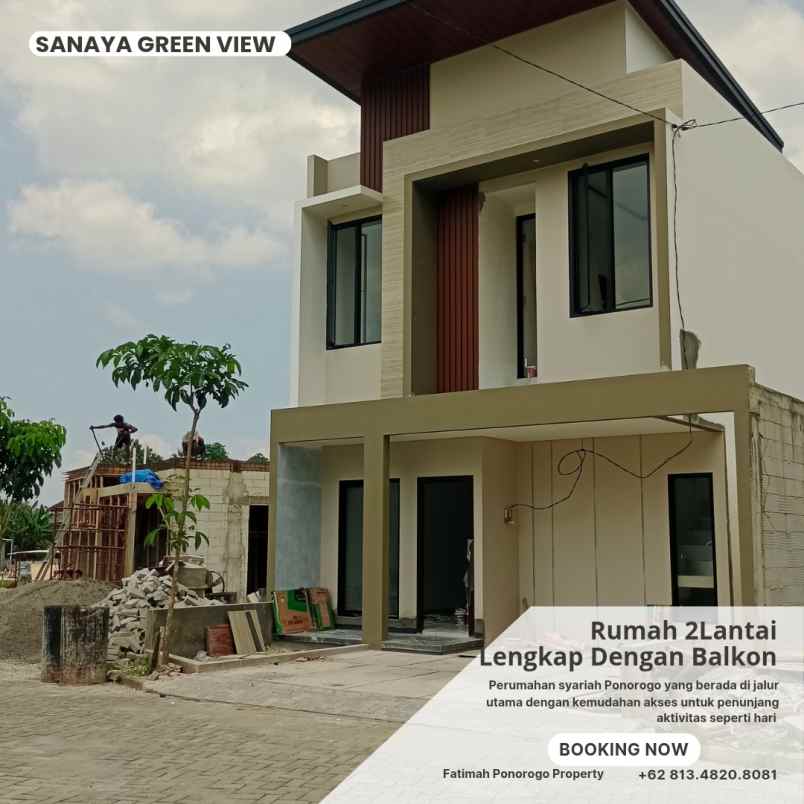 rumah syariah minimalis 2 lantai di ponorogo