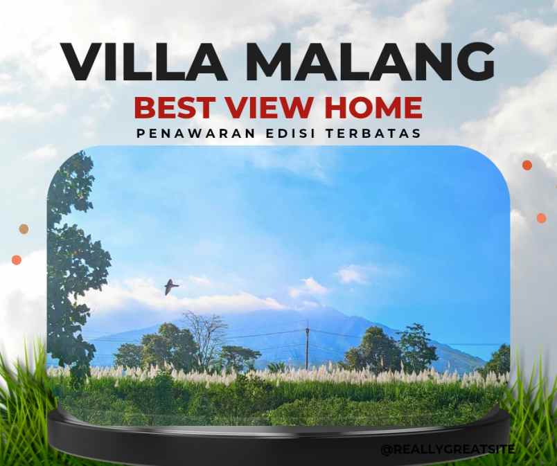 rumah villa dijual malang karangploso