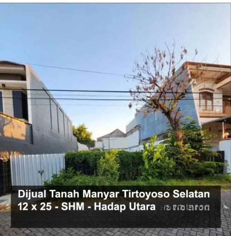 tanah dijual surabaya lokasi manyar dekat pusat kota