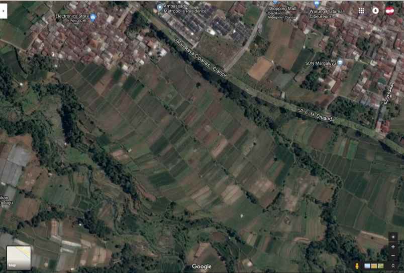 tanah jl raya cipanas cibeureum