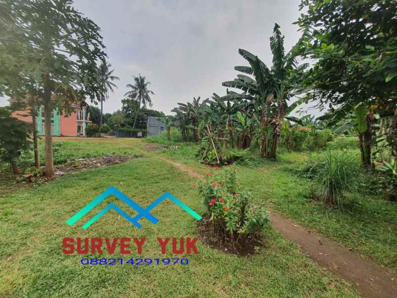 tanah luas pinggir jalan raya serua shm lt 3500m2