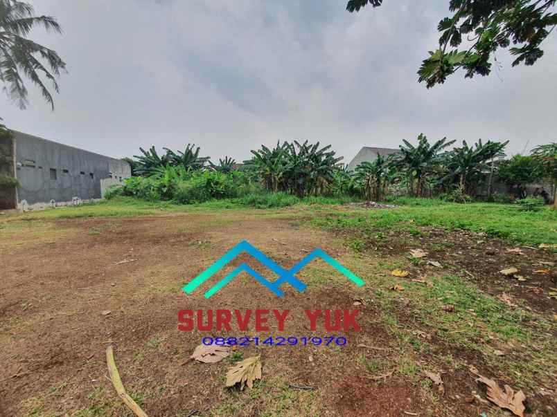 tanah luas pinggir jalan raya serua shm lt 3500m2