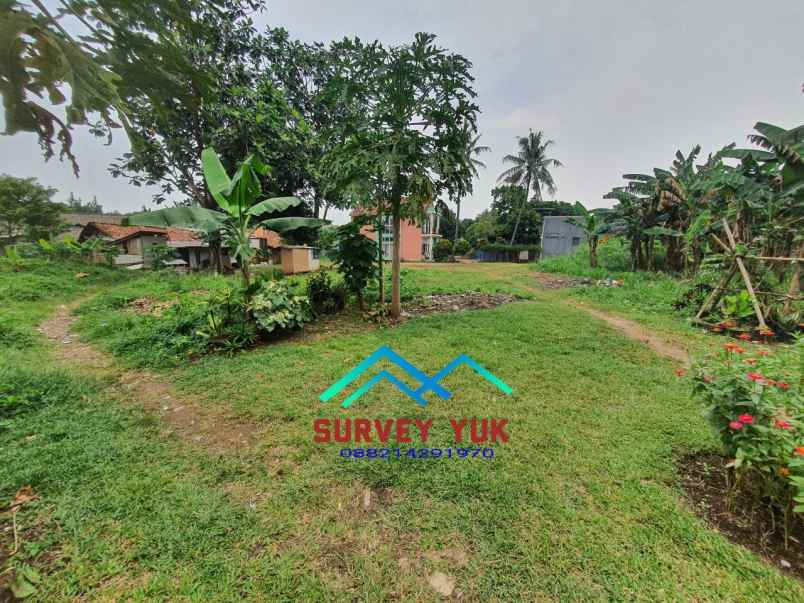 tanah luas pinggir jalan raya serua shm lt 3500m2