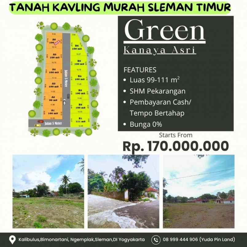 tanah murah daerah sleman timur