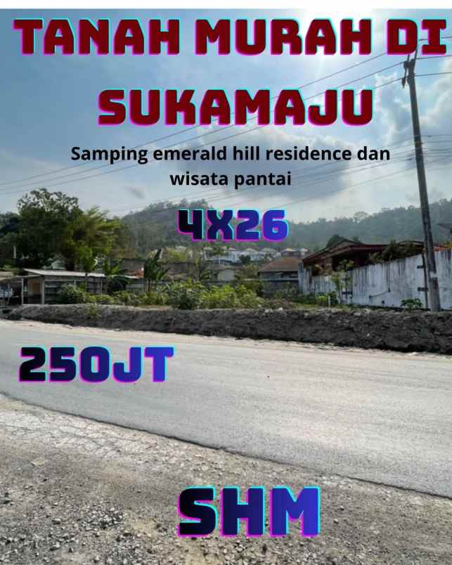 tanah murah di teluk betung timur