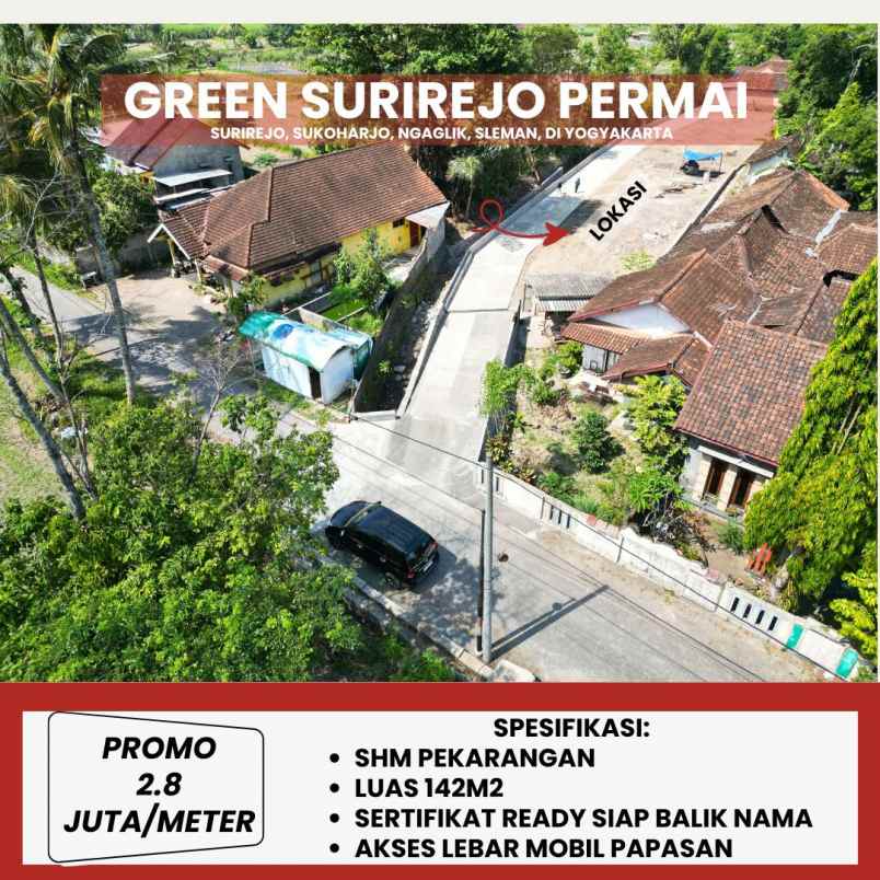 tanah pekarangan sertif ready timur jakal km 10