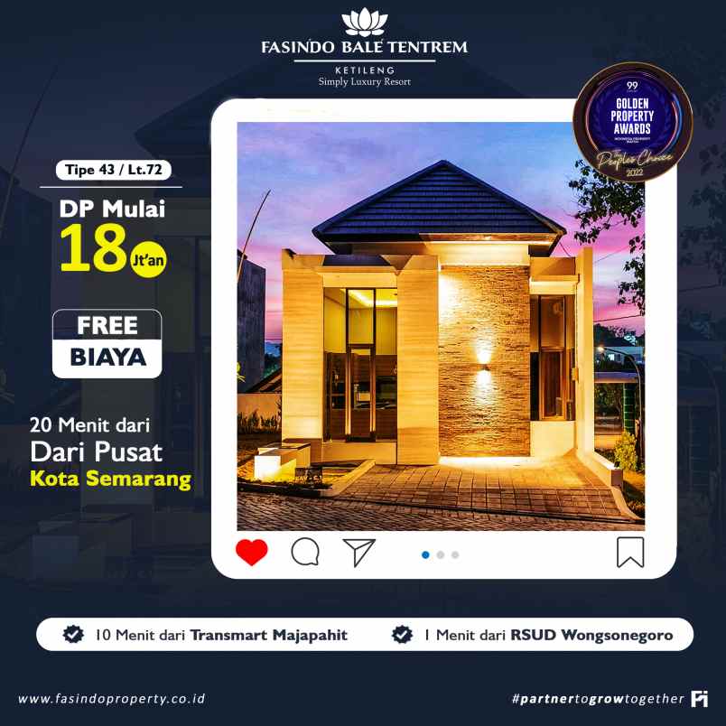 cluster exclusive bale tentrem di semarang timur