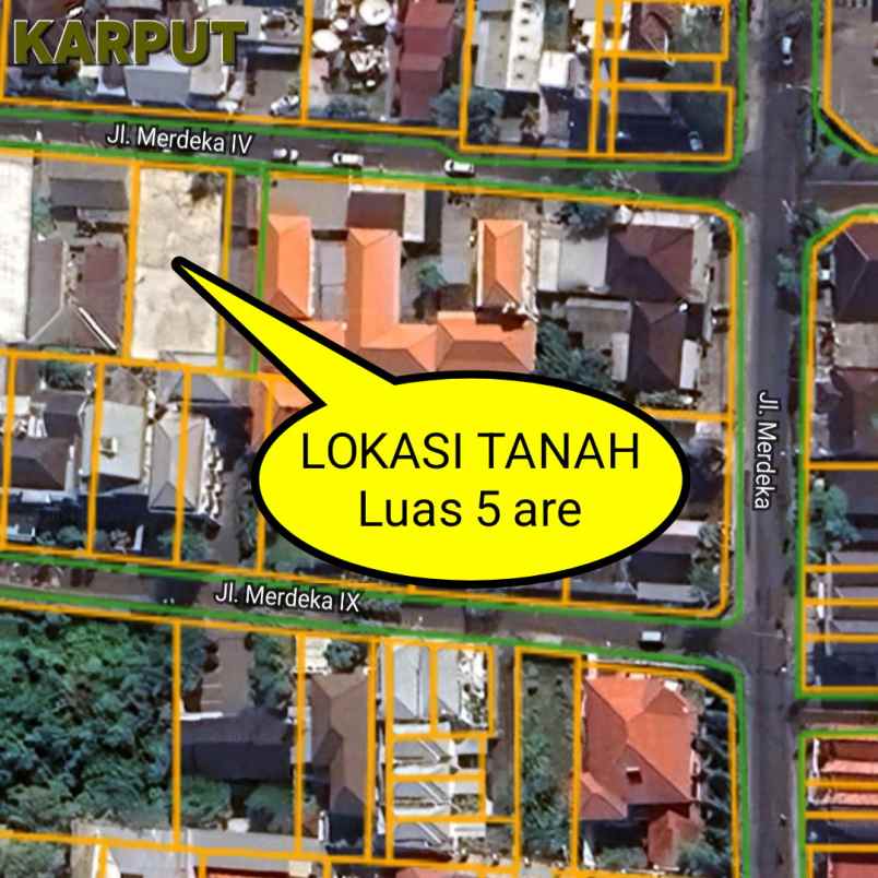 dijual 5 are jl merdeka sumerta klod renon denpasar
