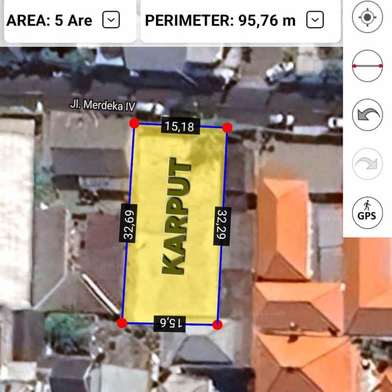 dijual 5 are jl merdeka sumerta klod renon denpasar