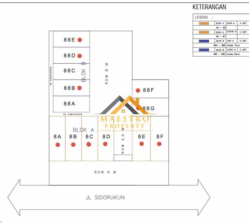 dijual apartemen komplek krakatau luxe