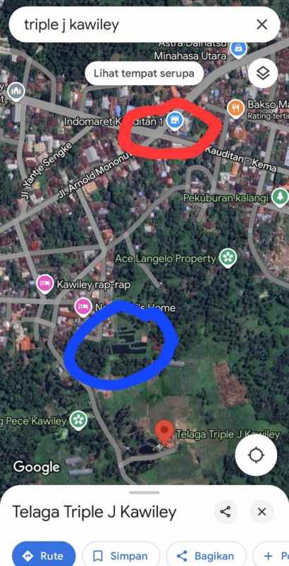 dijual cepat tanah di kawiley minut kab minahasa utara