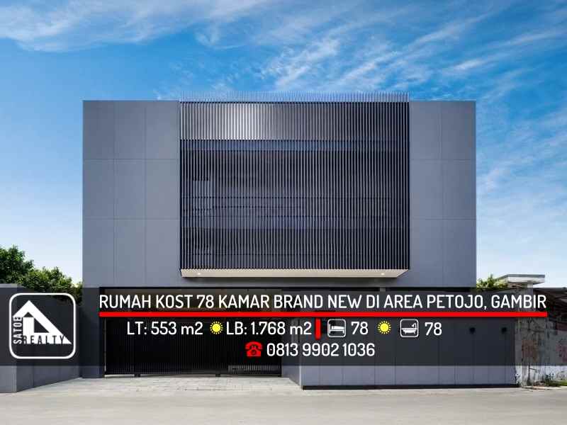 dijual kost petojo gambir jakarta pusat