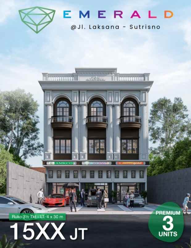 dijual ruko gudang kantor jalan laksana sutrisno