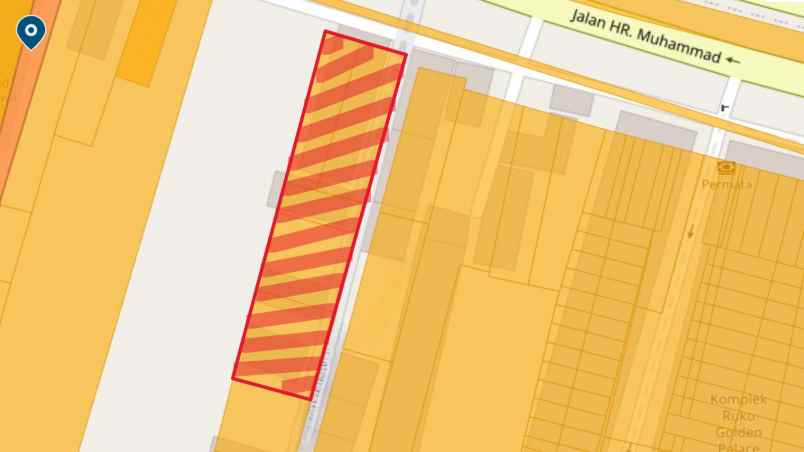 dijual ruko gudang kantor jl hr muhammad