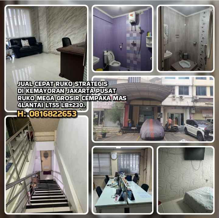 dijual ruko gudang kantor kemayoran jakarta pusat