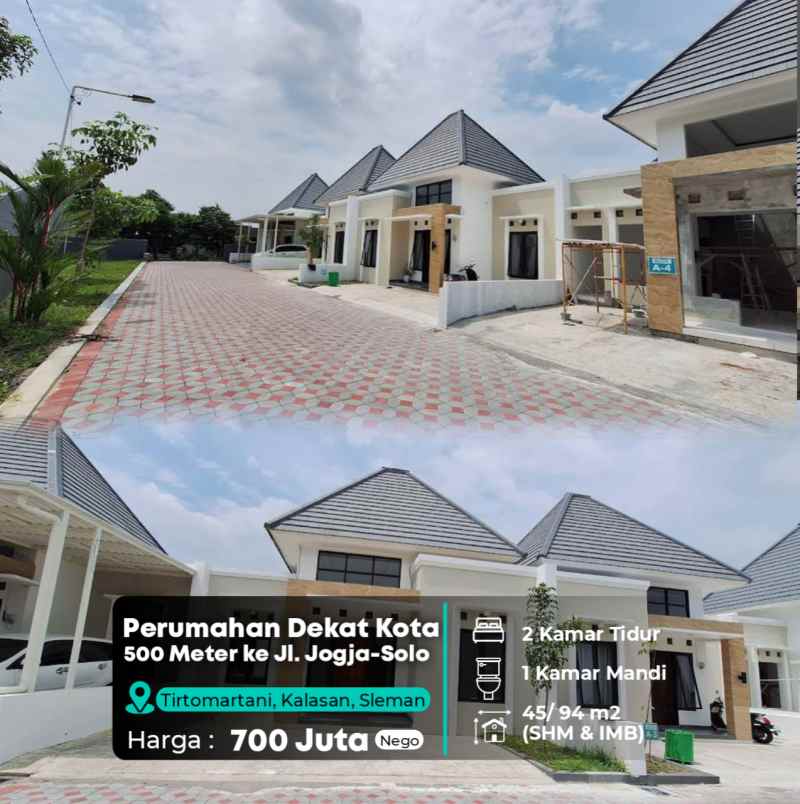 dijual rumah 500 meter jl jogja solo