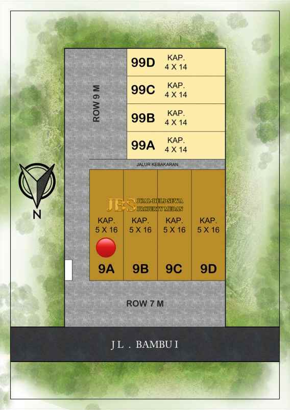 dijual rumah astonia jalan bambu i medan