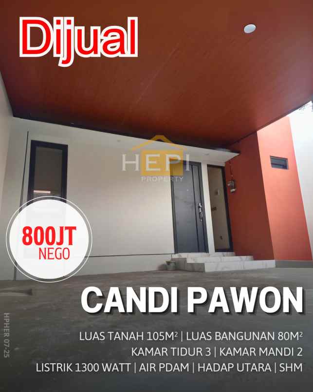 dijual rumah baru candi pawon manyaran semarang