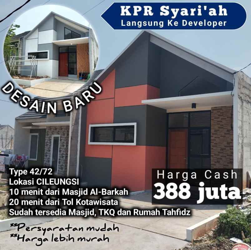 dijual rumah cileungsi kidul kec