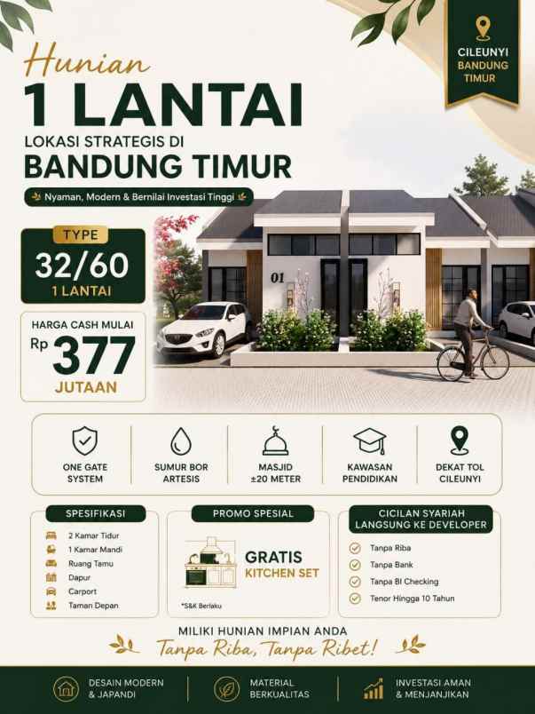 dijual rumah cileunyi kulon