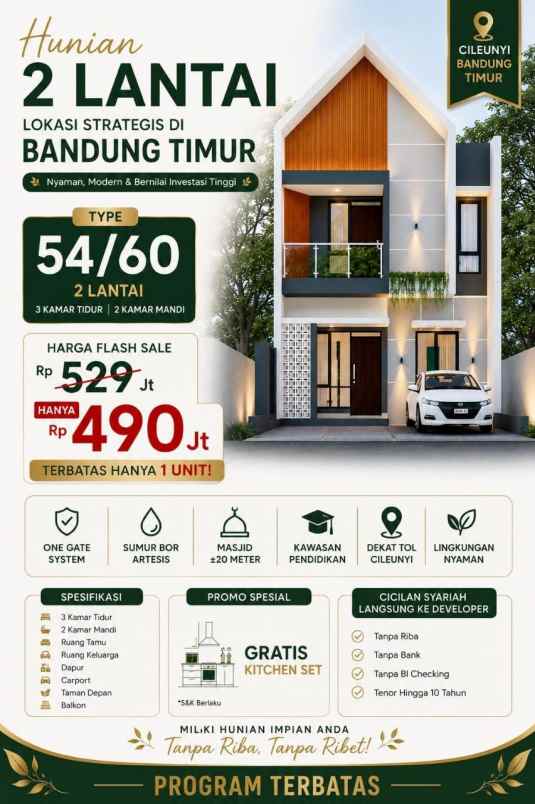 dijual rumah cileunyi kulon