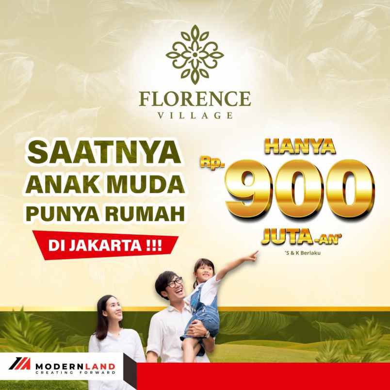 dijual rumah cluster florence jakarta