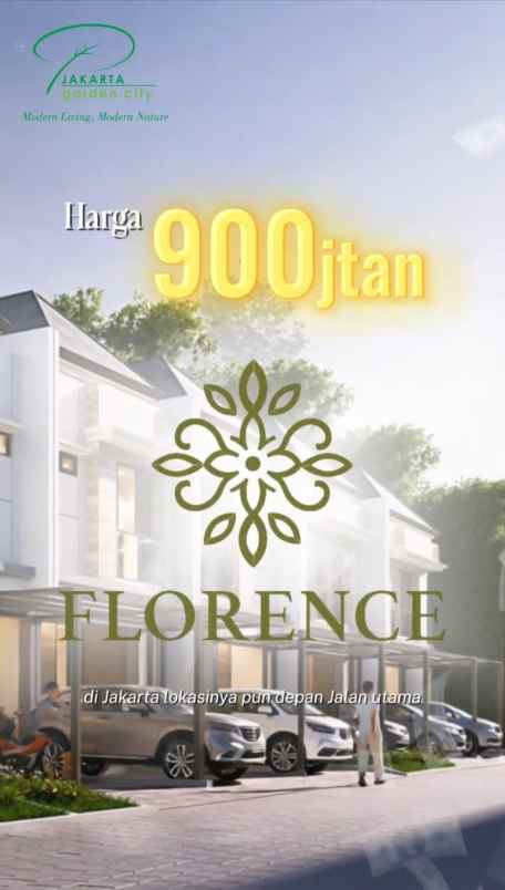 dijual rumah cluster florence jakarta