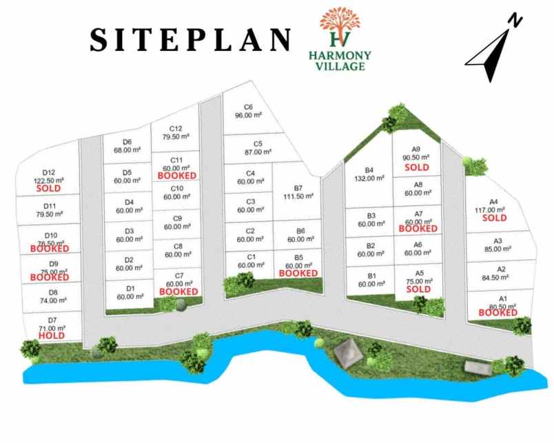 dijual rumah cluster harmony village