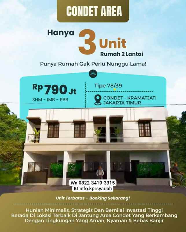 dijual rumah condet