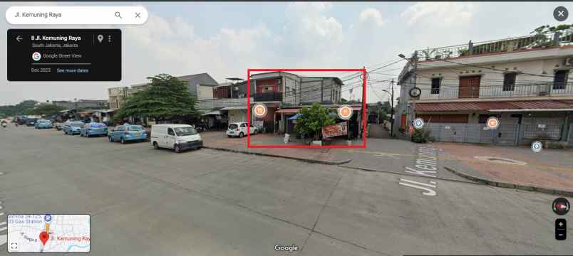 dijual rumah daerah komersil kemuning pasar minggu