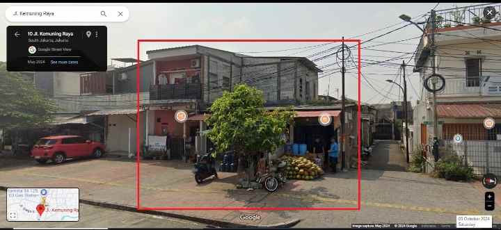 dijual rumah daerah komersil kemuning pasar minggu