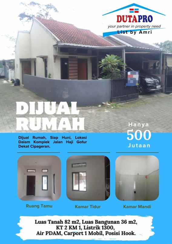 dijual rumah haji gofur